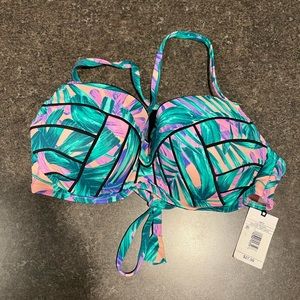 NWT Shade & Shore tropical bikini top